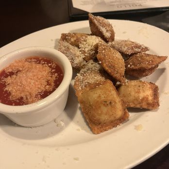 ZIA’s signature dishes Toasted Ravioli with Marinara SauceChicken SpiediniPasta con Broccoli
